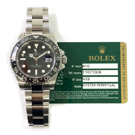 Rolex GMT-Master II Black Dial 116710LN