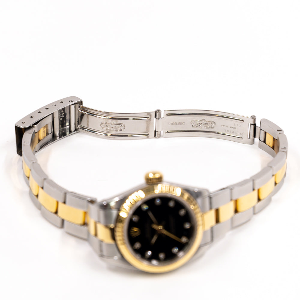 Rolex Oyster Perpetual 26mm Black Diamond Dial 67193 (1994)