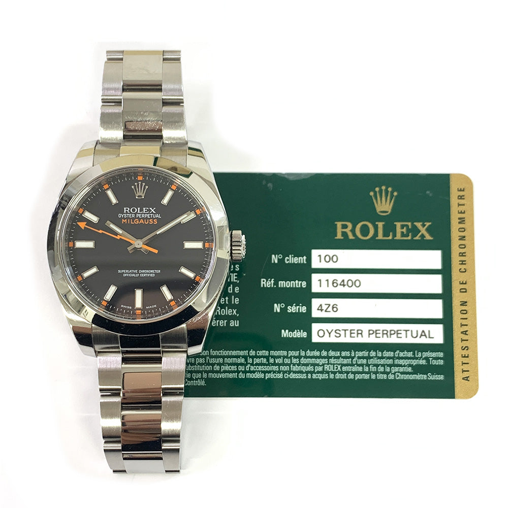 Rolex Milgauss Black Dial 116400