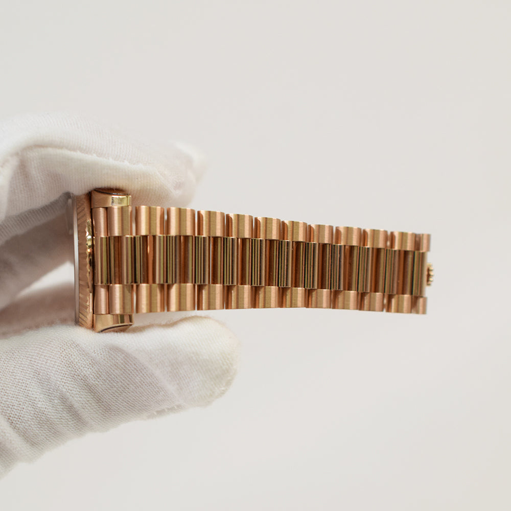 Rolex Day-Date 36mm Brown Ombre Diamond Dial 128235 (2023)
