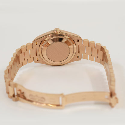 Rolex Day-Date 36mm Brown Ombre Diamond Dial 128235 (2023)