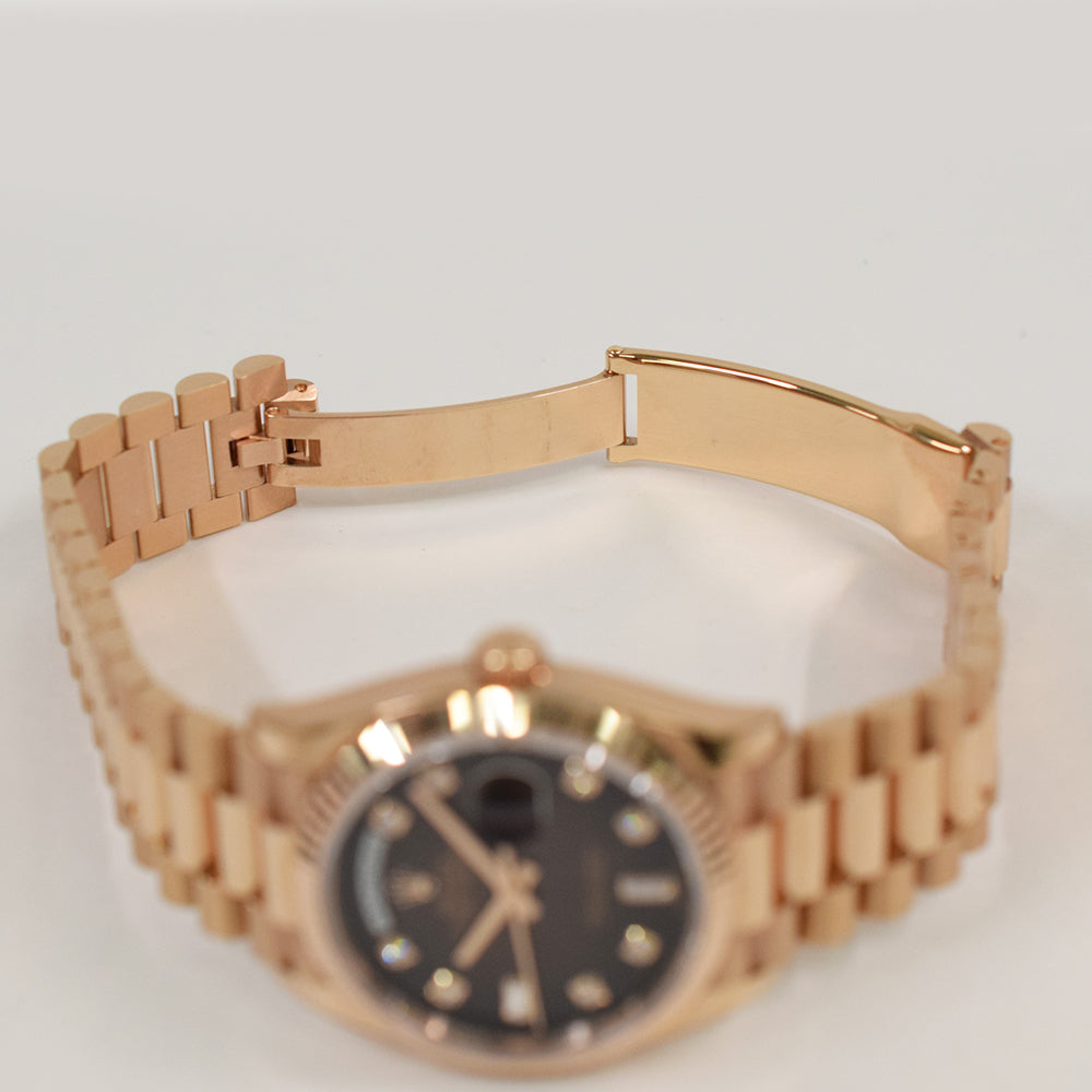 Rolex Day-Date 36mm Brown Ombre Diamond Dial 128235 (2023)