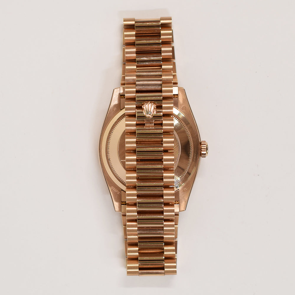 Rolex Day-Date 36mm Brown Ombre Diamond Dial 128235 (2023)