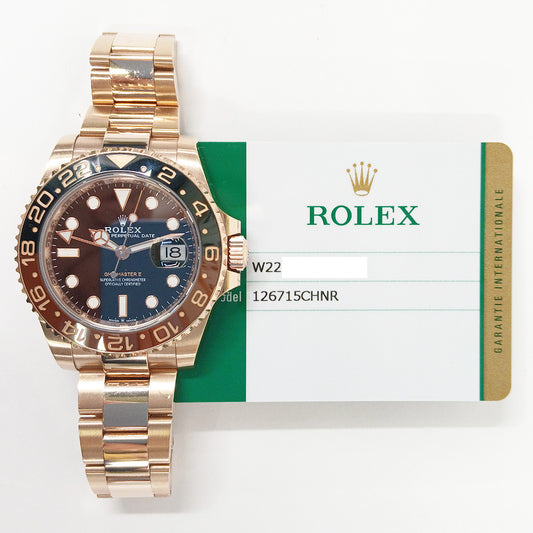 Rolex GMT-Master II Root Beer Dial 126715CHNR (2018)
