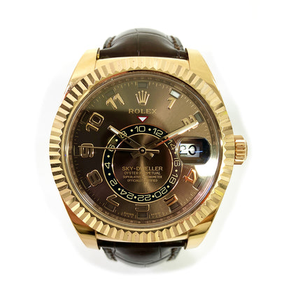 Rolex Sky-Dweller Chocolate Arabic Dial 326135