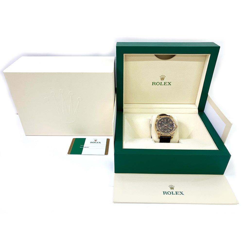 Rolex Sky-Dweller Chocolate Arabic Dial 326135