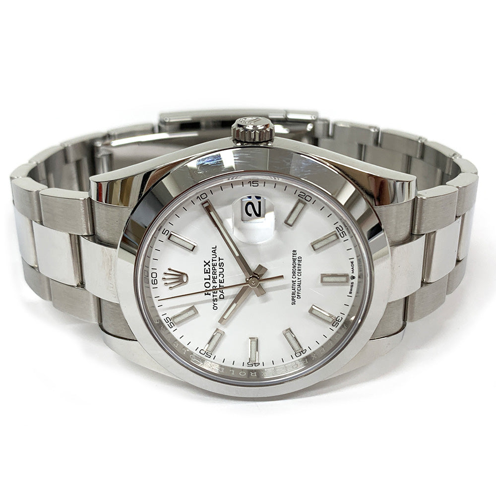 Rolex Datejust 41mm White Dial 126300