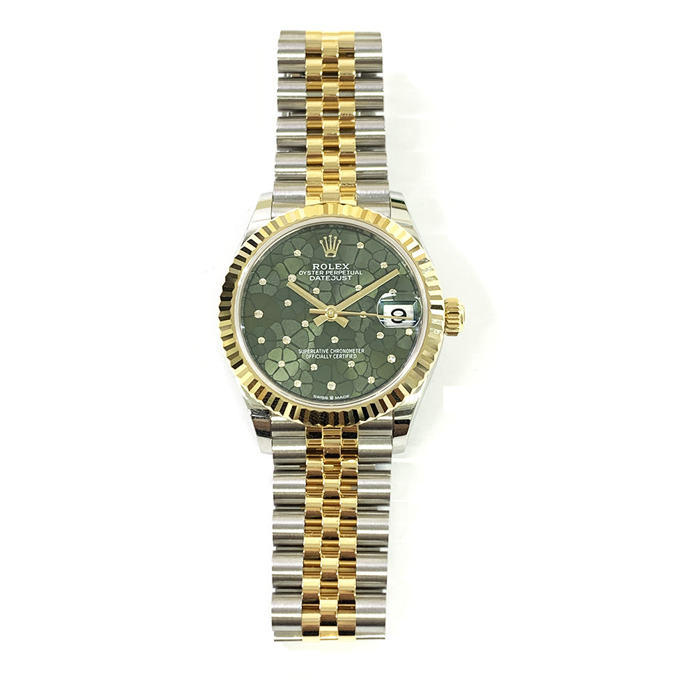 Rolex Datejust 31mm Green Flower Diamond Dial 278273