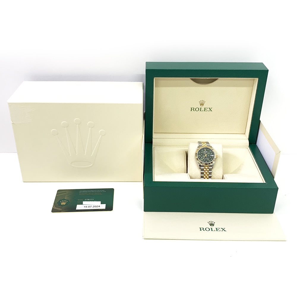 Rolex Datejust 31mm Green Flower Diamond Dial 278273