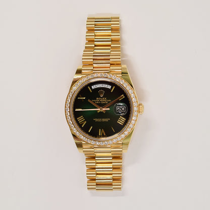 Rolex Day-Date 40mm Green Ombre Dial 228348RBR (2025)