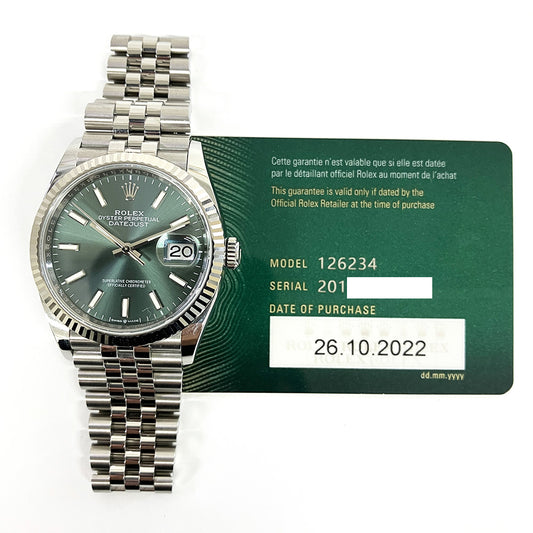 Rolex Datejust 36mm Green Dial 126234