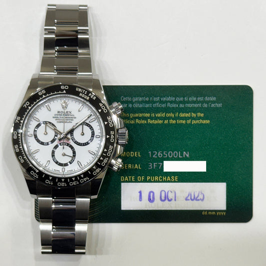 Rolex Daytona White Dial 126500LN (2025)