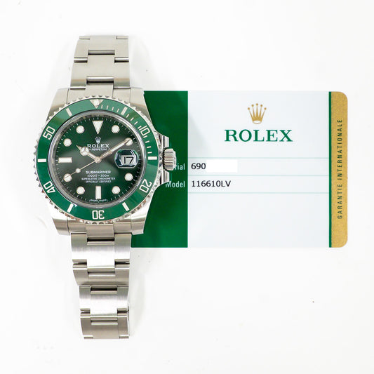 Rolex Submariner Date Hulk Dial 16610LV (2019)