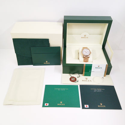 Rolex Day-Date 36mm Carousel Pink Mop Diamond Dial 118235 (2014)
