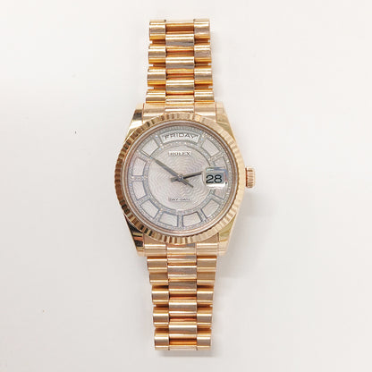 Rolex Day-Date 36mm Carousel Pink Mop Diamond Dial 118235 (2014)
