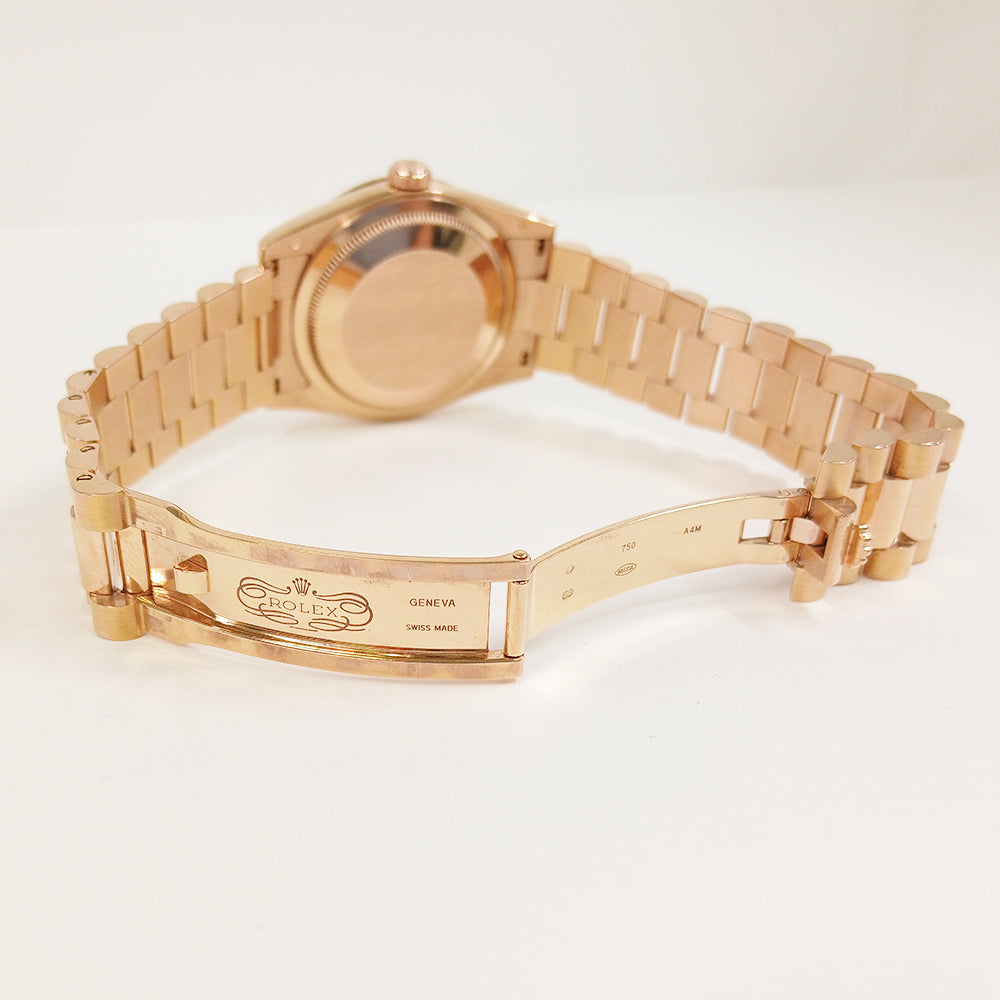 Rolex Day-Date 36mm Carousel Pink Mop Diamond Dial 118235 (2014)