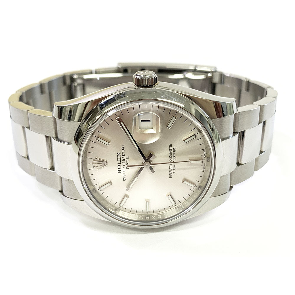 Rolex Oyster Perpetual 34mm Silver Dial 115200