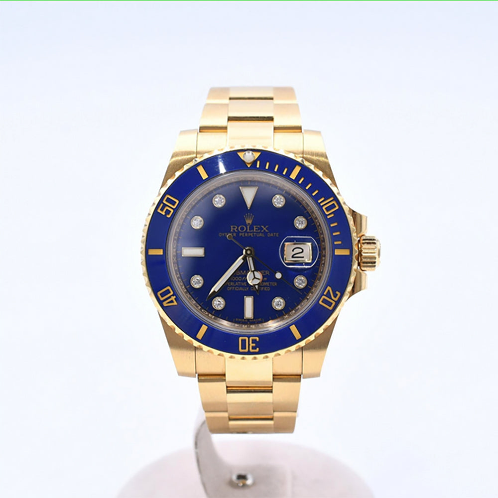 Rolex Submariner Date 40mm Blue Diamond Dial 116618GLB