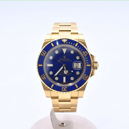 Rolex Submariner Date 40mm Blue Diamond Dial 116618GLB