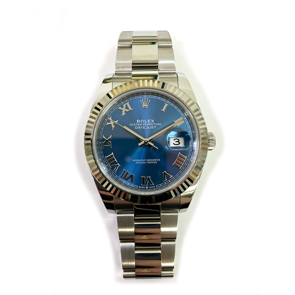 Rolex Datejust 41mm Blue Roman Dial Oyster 126334