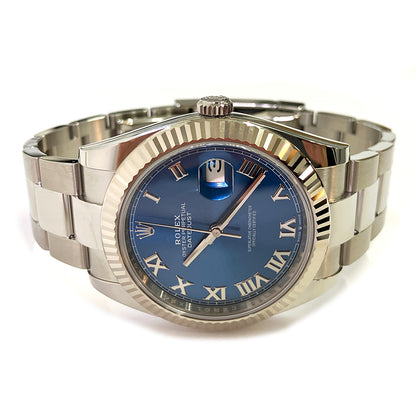 Rolex Datejust 41mm Blue Roman Dial Oyster 126334