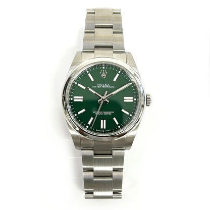 Rolex Oyster Perpetual 41mm Green Dial 124300