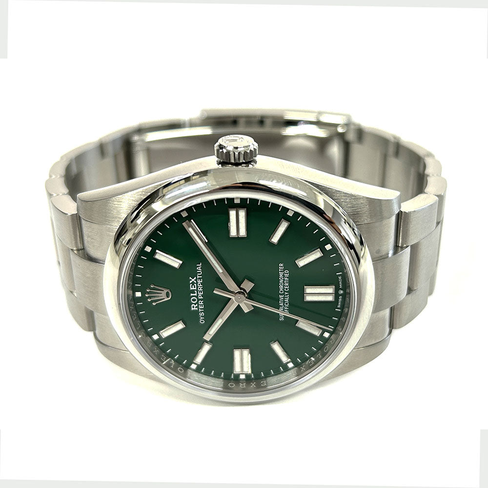 Rolex Oyster Perpetual 41mm Green Dial 124300