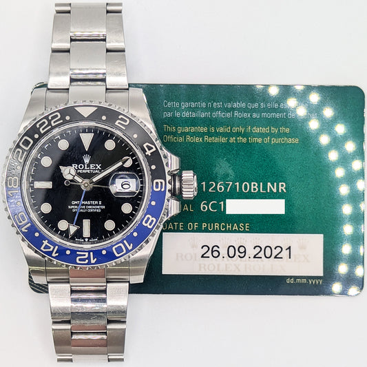 Rolex GMT-Master II "Batman" Dial 126710BLNR (2021)