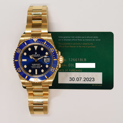 Rolex Submariner Date 41mm Blue Dial 126618LB (2023)