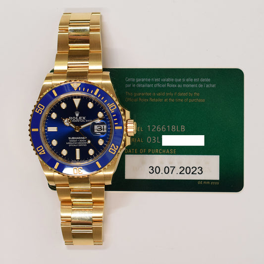 Rolex Submariner Date 41mm Blue Dial 126618LB (2023)