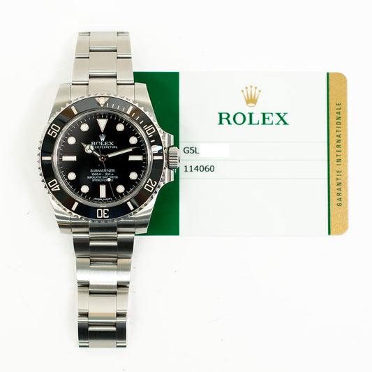 Rolex Submariner No Date 40mm Black Dial 114060 (2017)