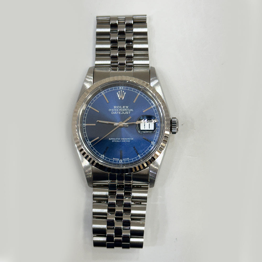 Rolex Datejust 36mm Bue Dial 16234 (1994)