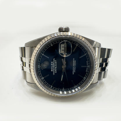 Rolex Datejust 36mm Bue Dial 16234 (1994)