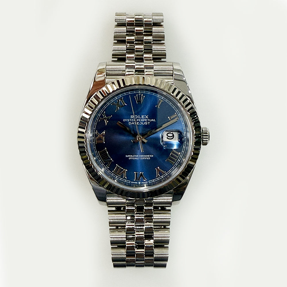 Rolex Datejust 41mm Blue Roman Dial 126334 (2019)