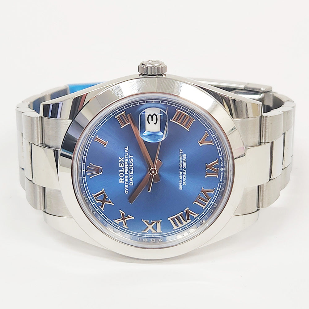 Rolex Datejust 41mm Blue Roman Dial 126300