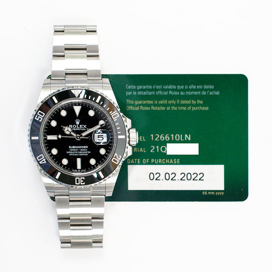 Rolex Submariner Date 41mm Black Dial 126610LN (2022)