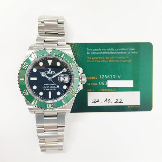 Rolex Submariner Date 41mm "Starbucks" Dial 126610LV (2022)