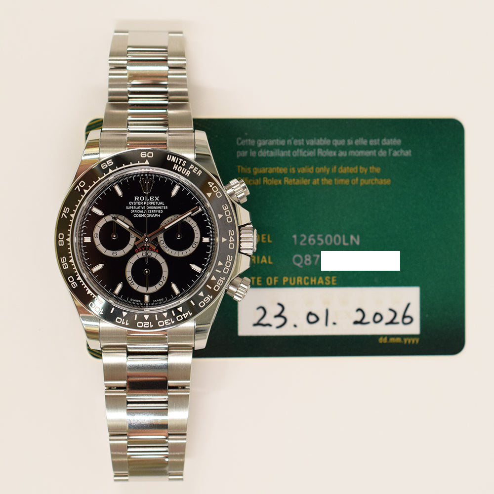 Rolex Daytona Black Dial 126500LN (2026)