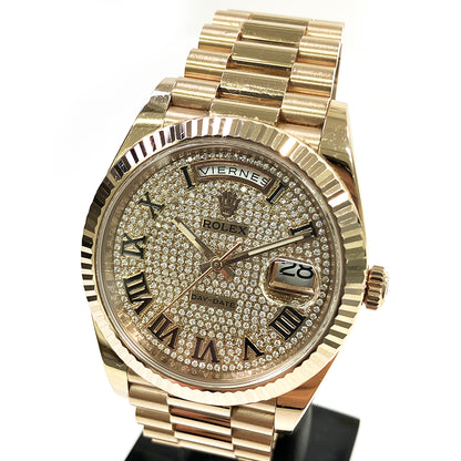 Rolex Day-Date 40mm Pave Diamond Dial 228235