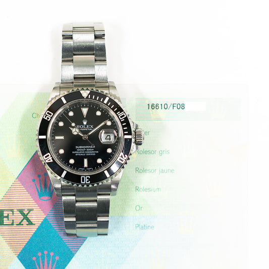Rolex Submariner Date 41mm Steel Black Dial 16610 (2004)