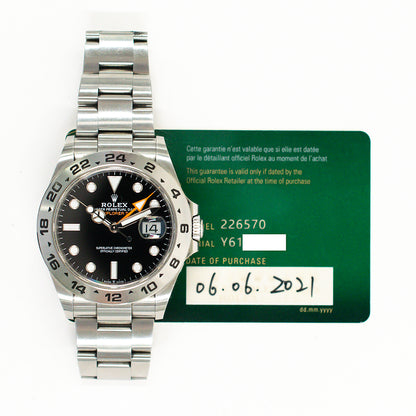 Rolex Explorer II 42mm Black Dial 226570 (2021)