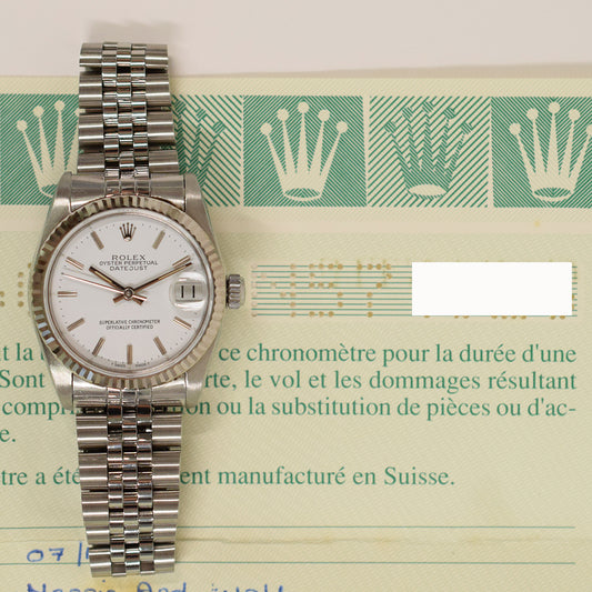 Rolex Lady-Datejust 26mm White Dial 68274 (1994)