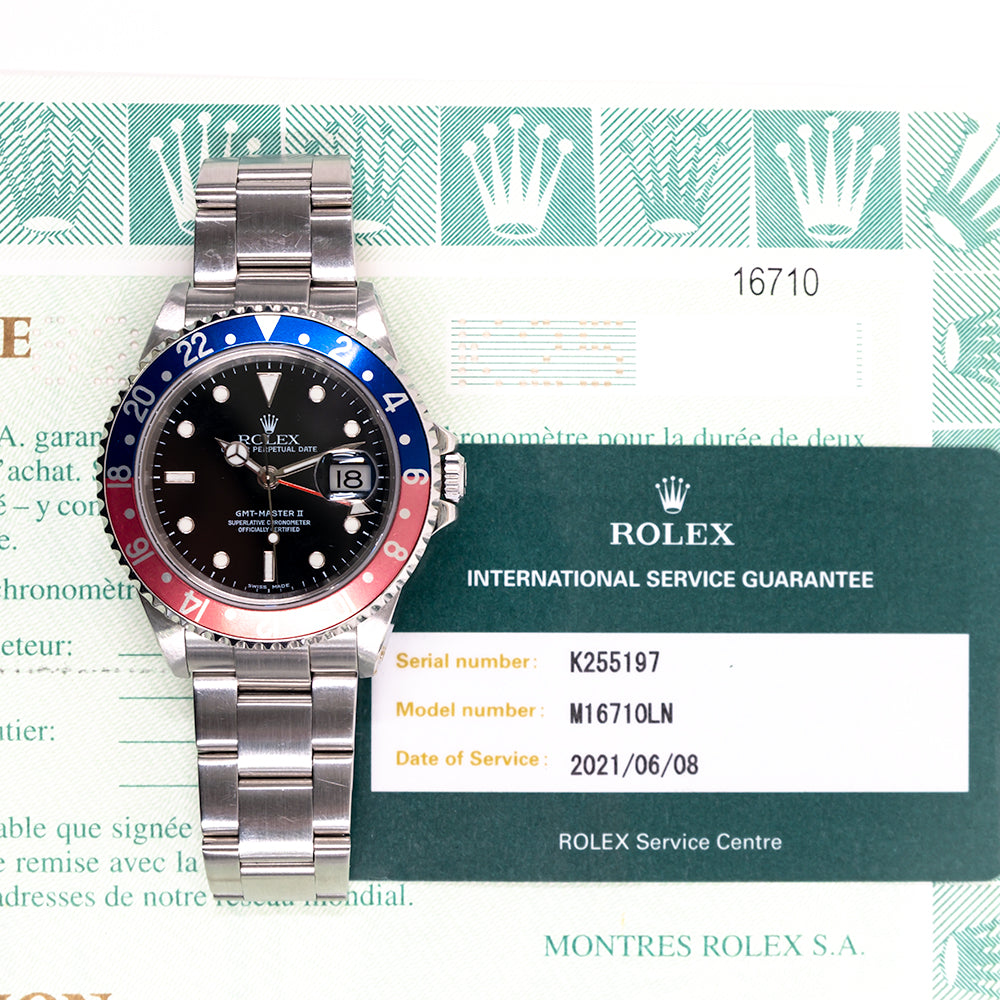 Rolex GMT-Master II Pepsi Dial 16710