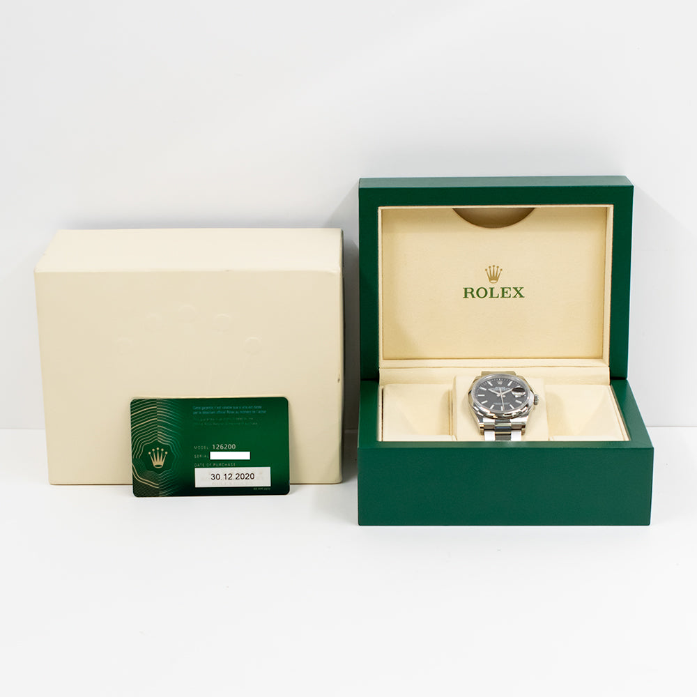 Rolex Datejust 36mm Black Dial 126200 (2020)