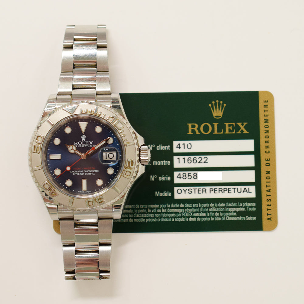 Rolex Yacht-Master 40mm Blue Dial 116622 (2014)