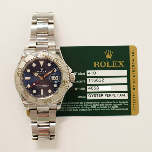 Rolex Yacht-Master 40mm Blue Dial 116622 (2014)