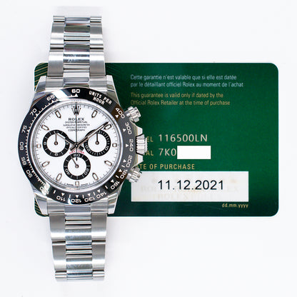 Rolex Daytona White Dial 116500LN (2021)