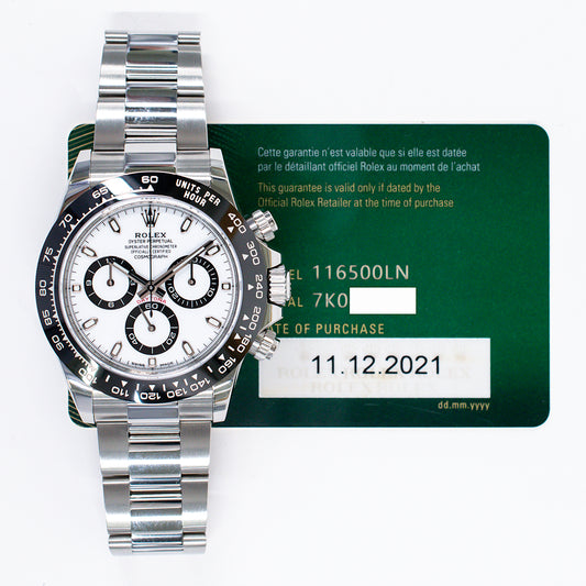Rolex Daytona White Dial 116500LN (2021)