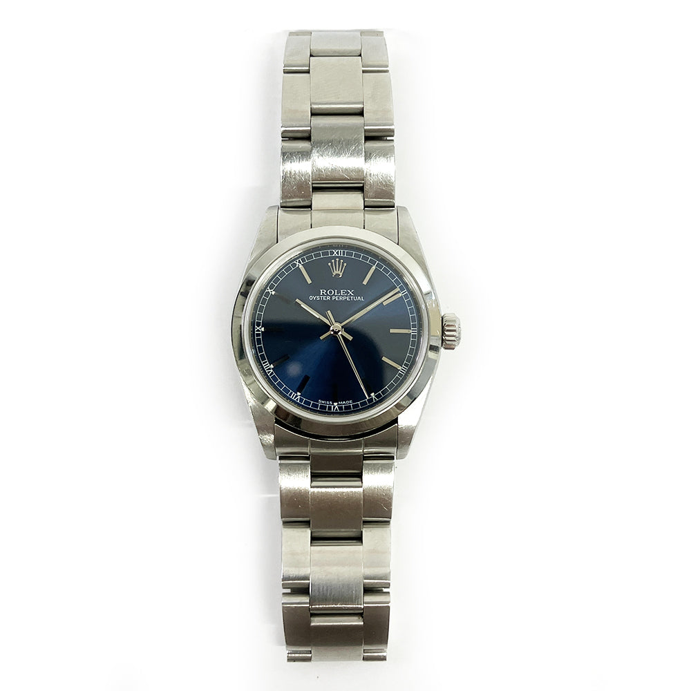 Rolex Oyster Perpetual Blue Dial 77080