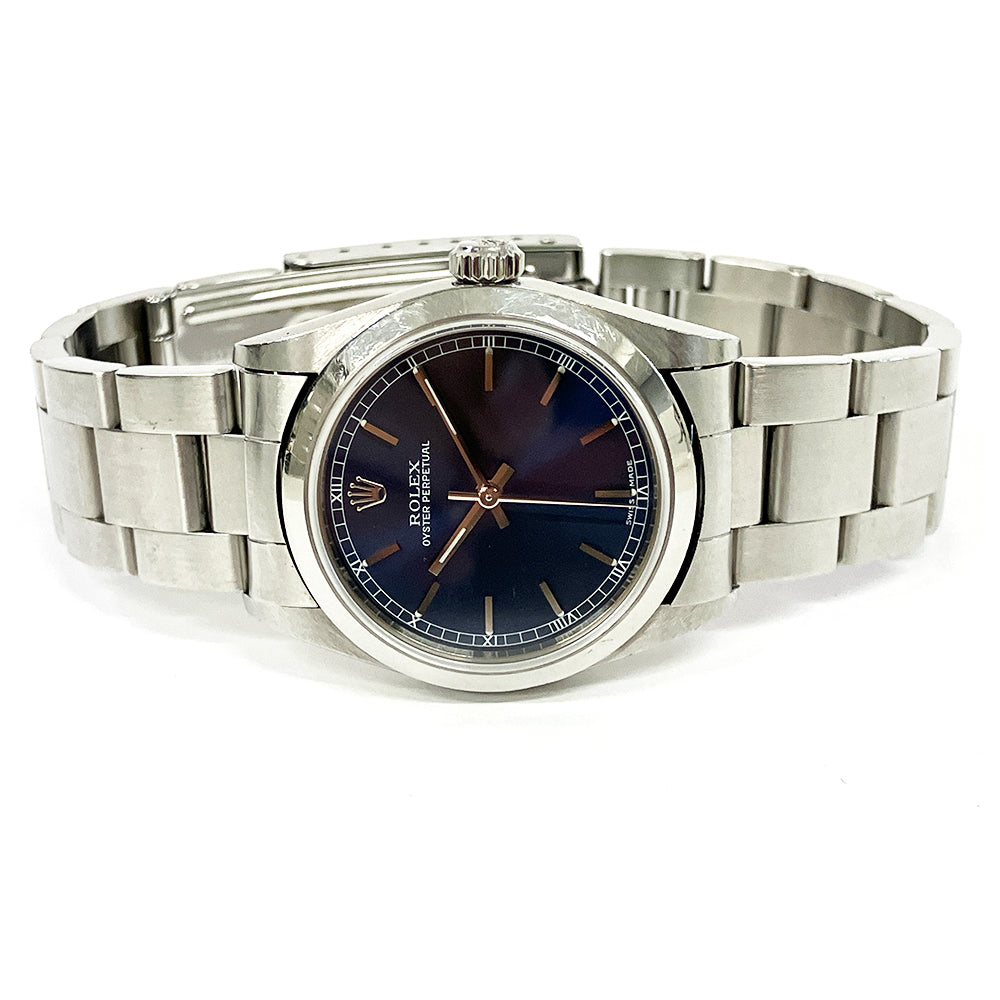 Rolex Oyster Perpetual Blue Dial 77080